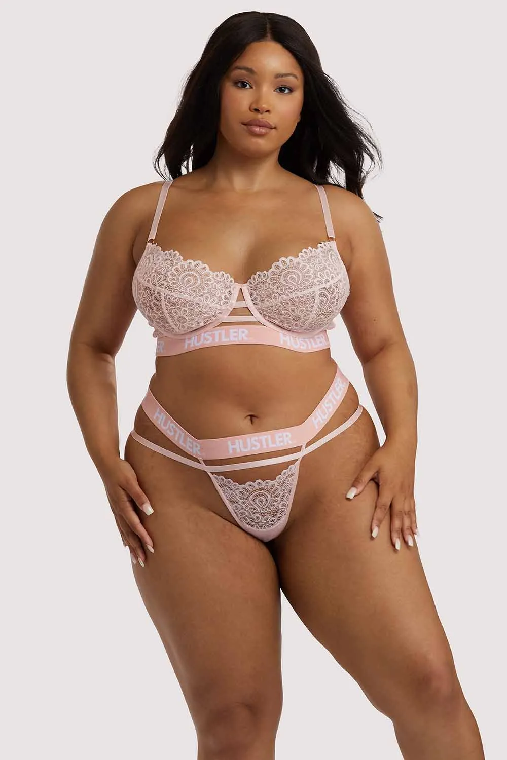 Branded Lace Bra Baby pink