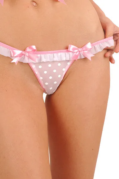 Crme Chantilly Peek-A-Butt Thong
