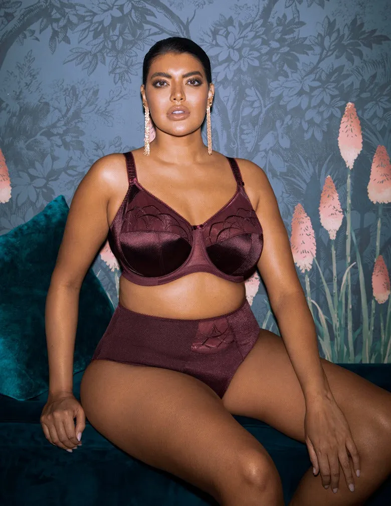 Elomi Cate EL4030 Raisin Underwire Full Cup Banded Bra
