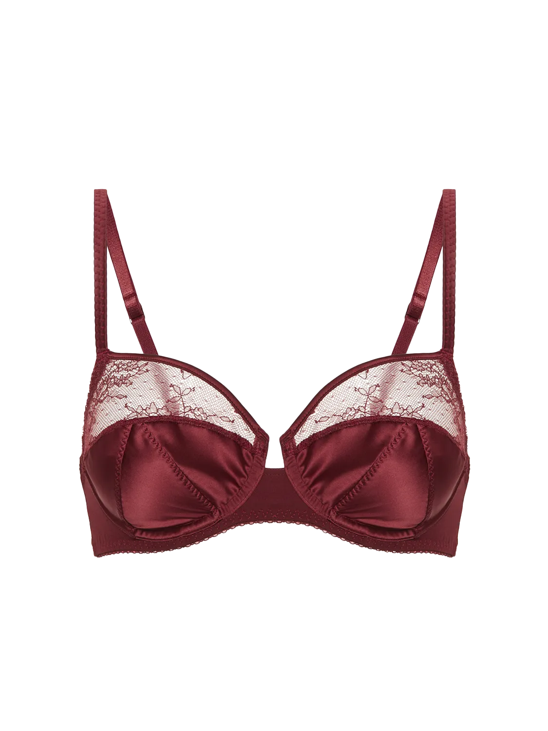 Eve Underwire Bra - Dark Red