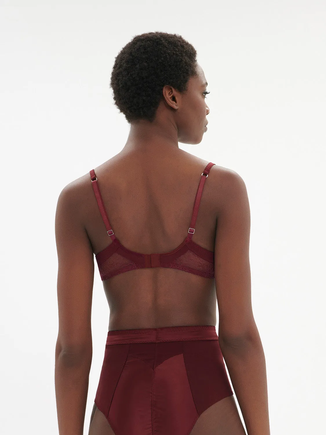 Eve Underwire Bra - Dark Red