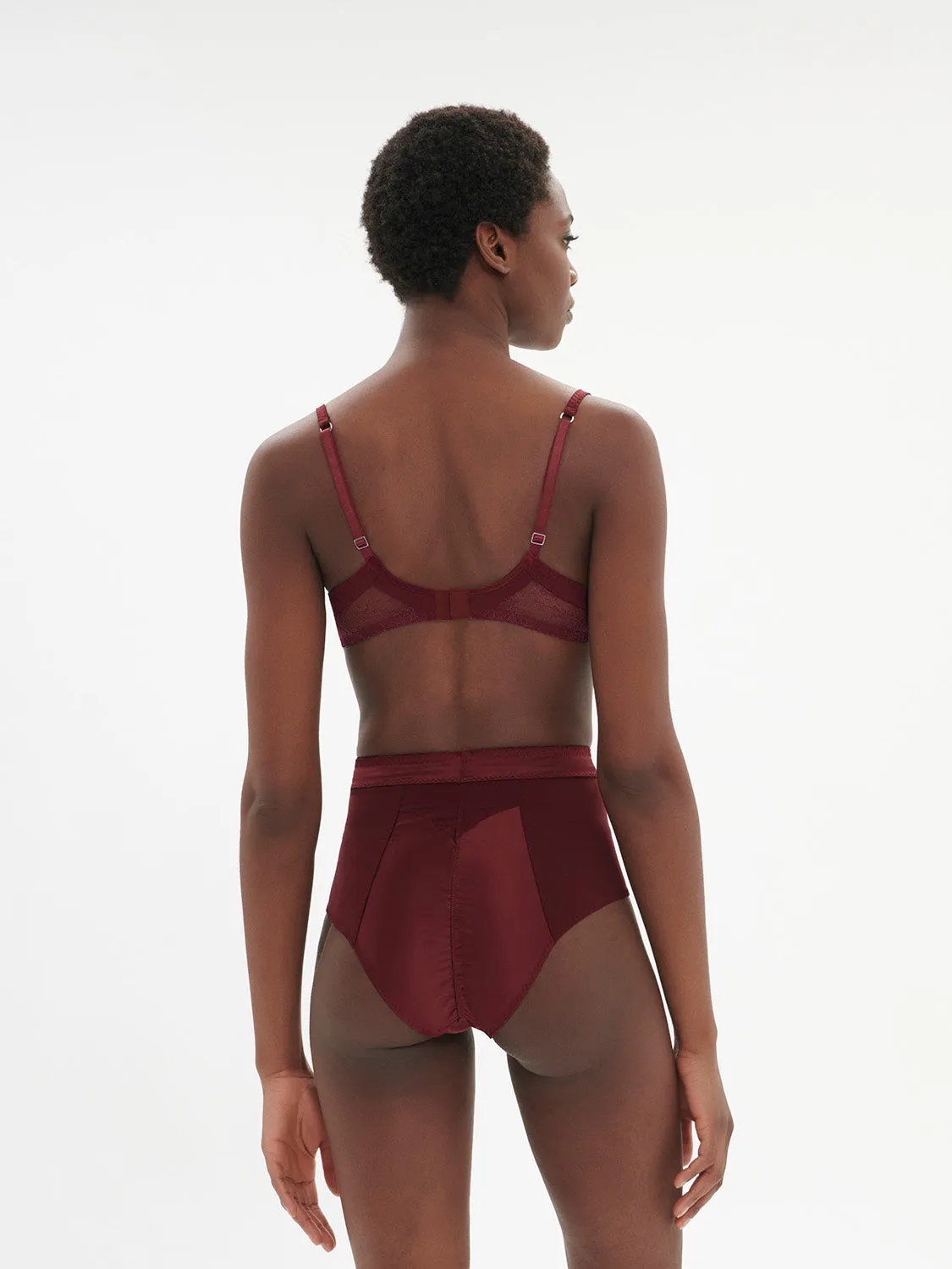 Eve Underwire Bra - Dark Red