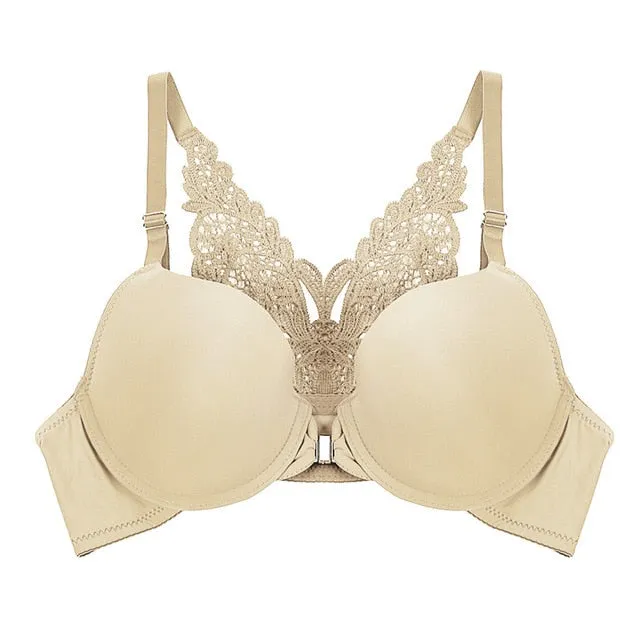 Fashion Sexy Bra Super Push Up Bra Front Closure  Bras For Women Butterfly Racerback Brassiere Small Breast Push Up Biustono Hot