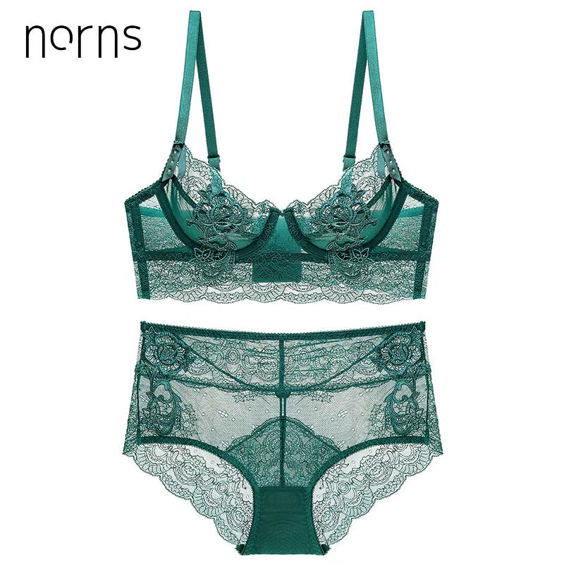 Norns Women Bra Set Models French Sexy Thin Gathering Adjustment Lace Underwear Set High Waist Lingerie