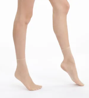 Pack of 2 Sublim 14 shimmer ankle highs in capri