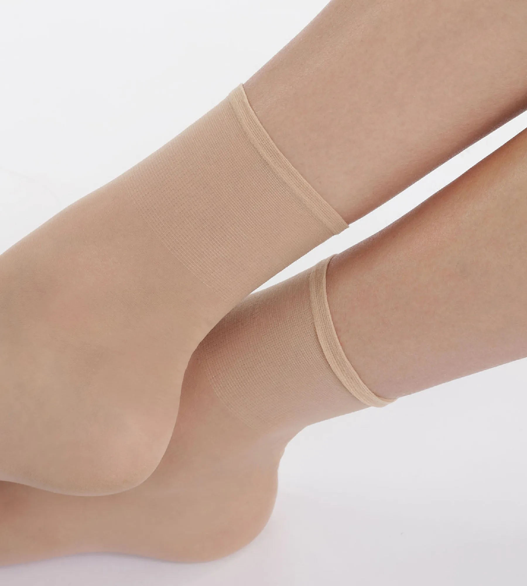 Pack of 2 Sublim 14 shimmer ankle highs in capri