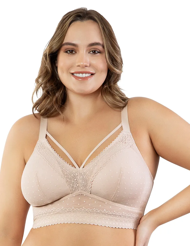 Parfait Mia Dot P6011 Cameo Rose Wire Free Padded Bralette
