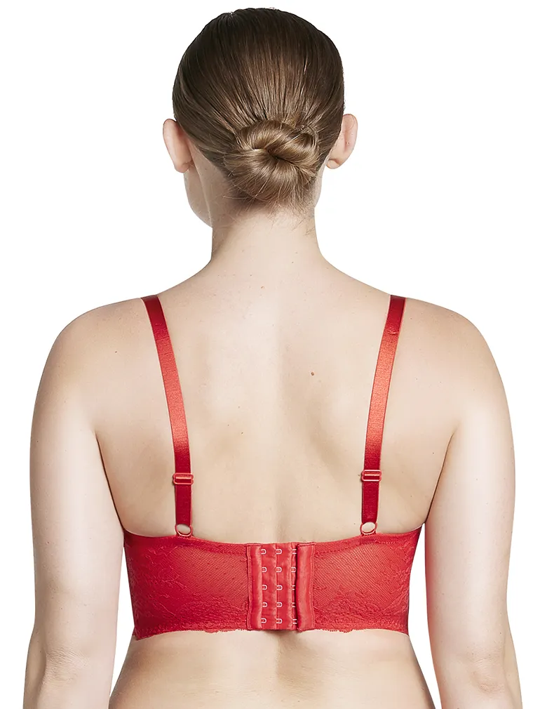 Parfait Sandrine P5351 Racing Red Plunge Longline Bra