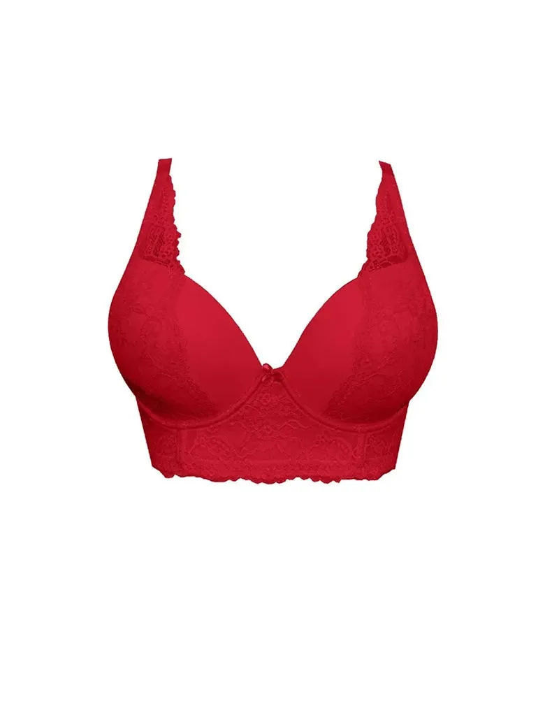Parfait Sandrine P5351 Racing Red Plunge Longline Bra