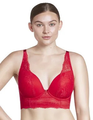 Parfait Sandrine P5351 Racing Red Plunge Longline Bra