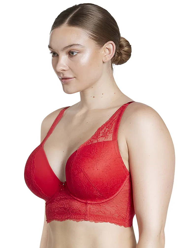 Parfait Sandrine P5351 Racing Red Plunge Longline Bra
