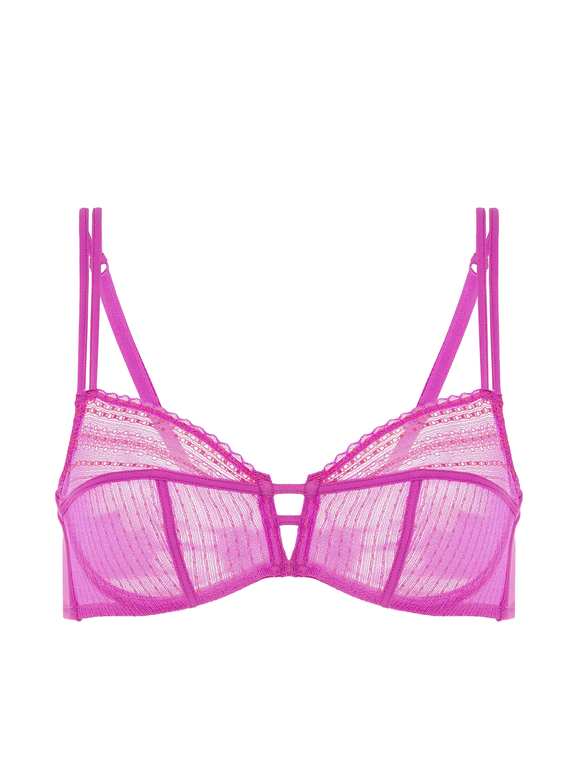 Pia V-Shaped Underwire - Energy Pink