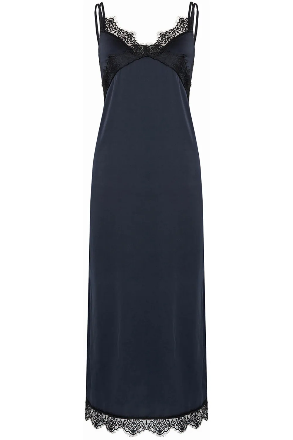 Satin Secrets Long Nightdress in Full Moon
