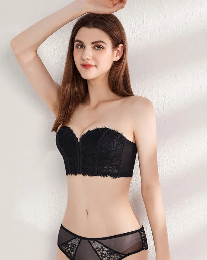 Strapless Push-Up Bralette Set