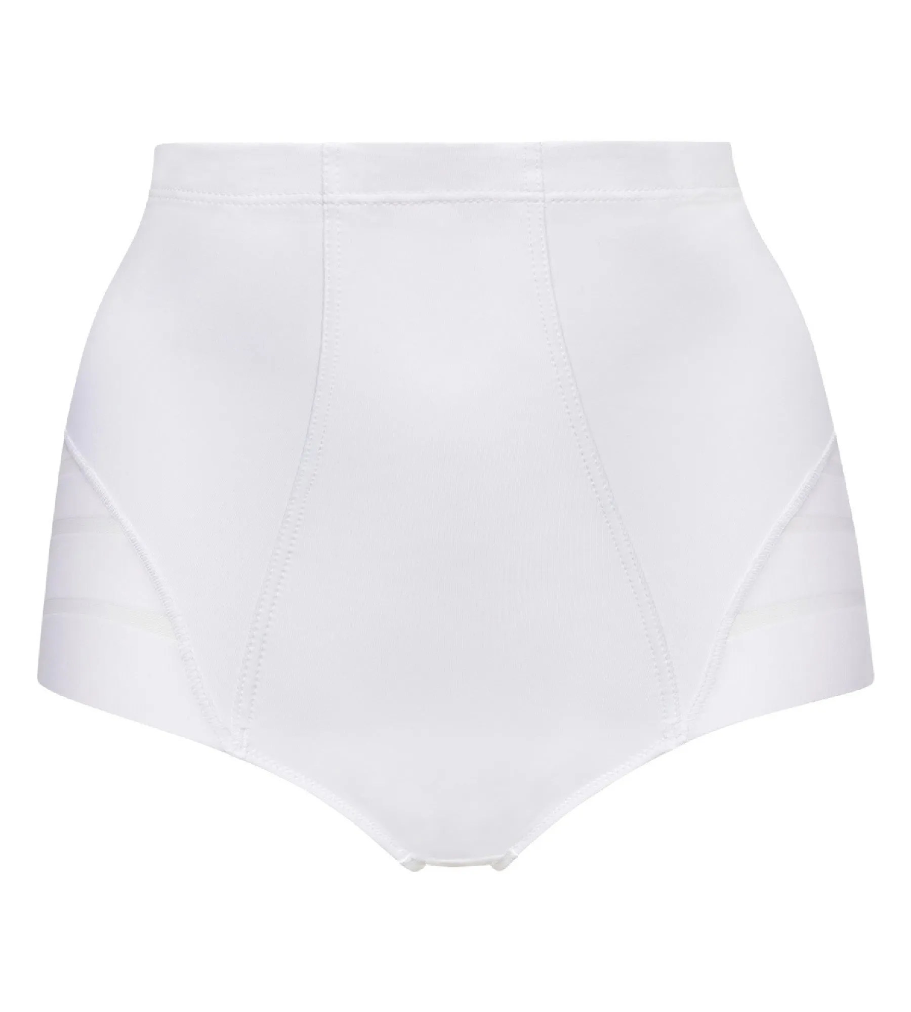 White High-Waist Flat Tummy Briefs  Dim Silhouette Elegance