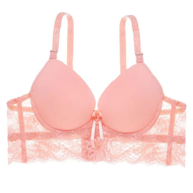 Women Fashion Lace Bra Patchwork Bralette Push Up Bra Cotton Seamless Intimates Female Bra Tops Lingerie For Lady Plus Size 2019
